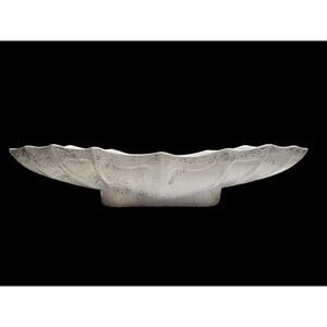 Vtg California Original Pottery Console Bowl Planter 764 MCM Gold glitter 15.5”